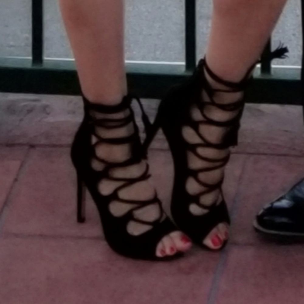 Aldo Sergioa Lace Up Sexy High Heels Size 5